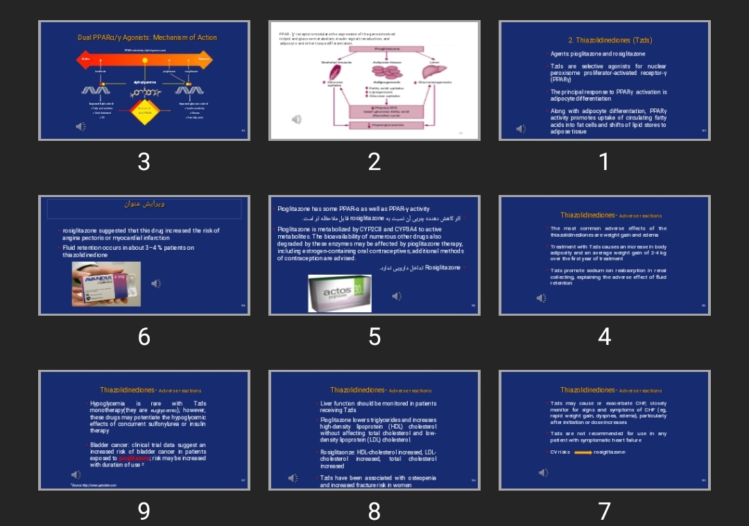 پاورپوینت Antidiabetic Drugs ۲