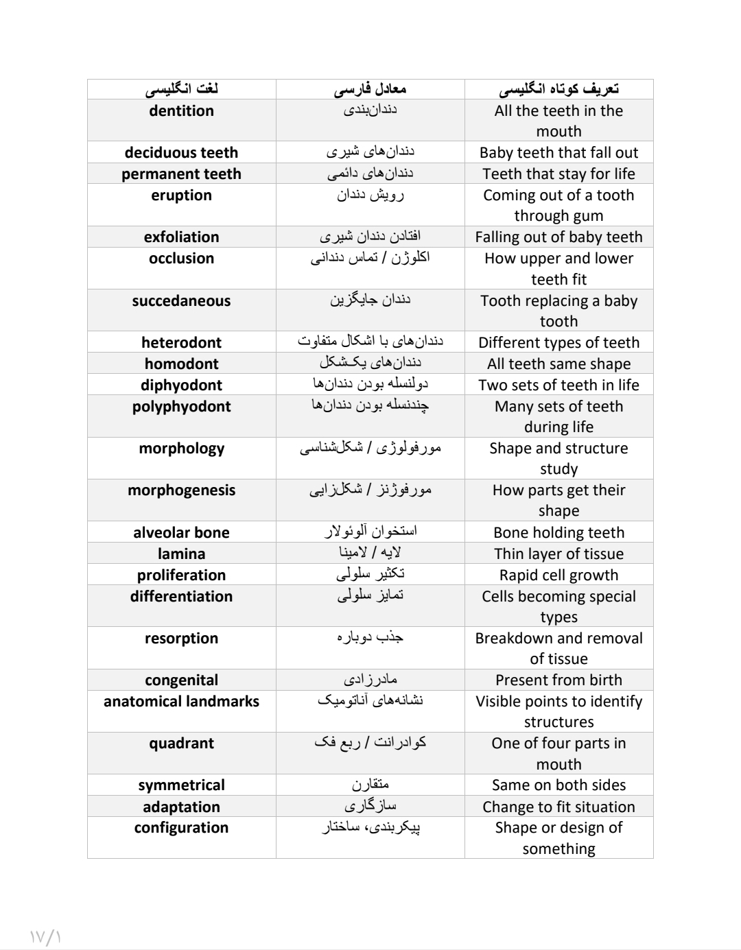 جزوه لغات ESD و دافکا دوفکا