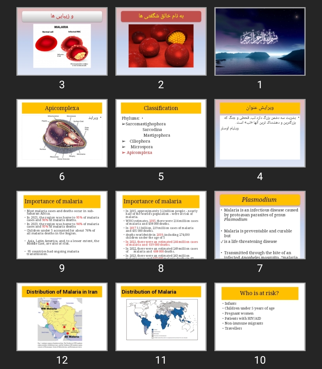 پاورپوینت مالاریا