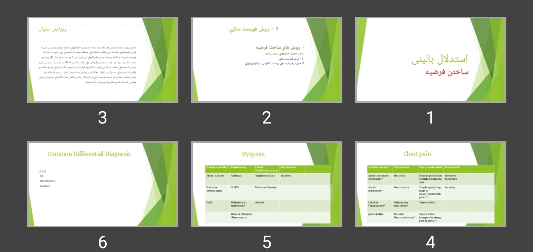 پاورپوینت استدلال بالینی ساختن فرضیه