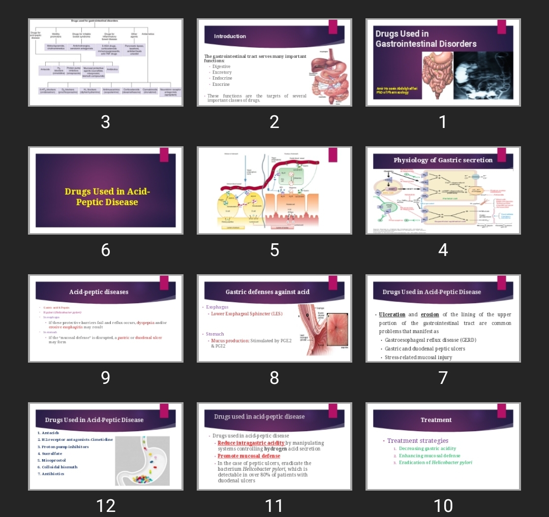 پاورپوینت Drugs Used in Gastrointestinal Disorders