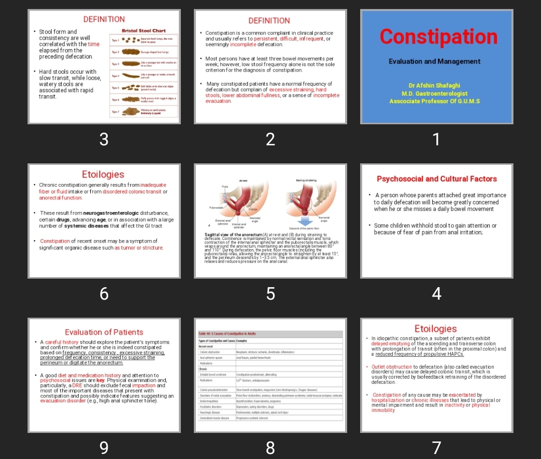 پاورپوینت Constipation