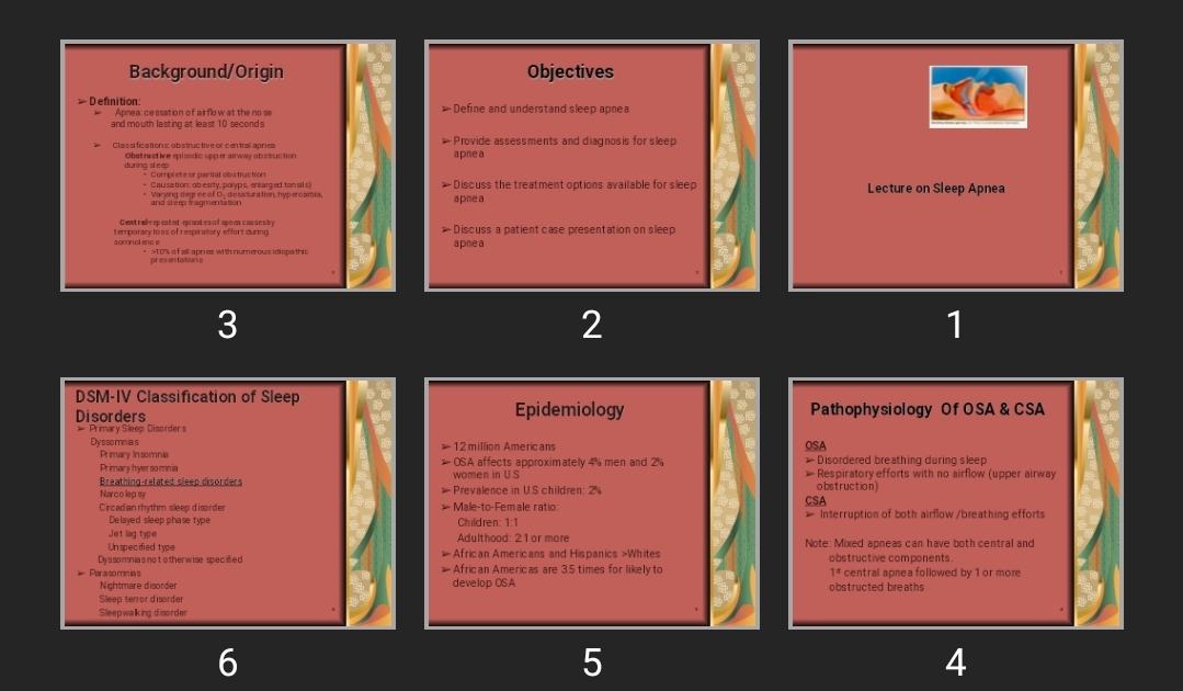 پاورپوینت Lecture on Sleep Apnea