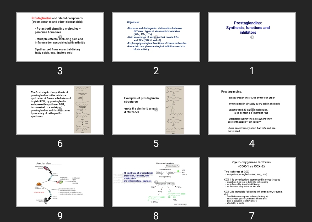 پاورپوینت Prostaglandins:Synthesis, functions and inhibitors