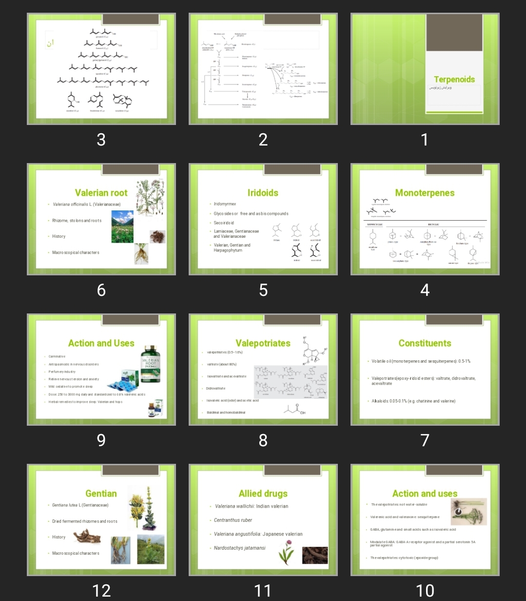 پاورپوینت Terpenoids