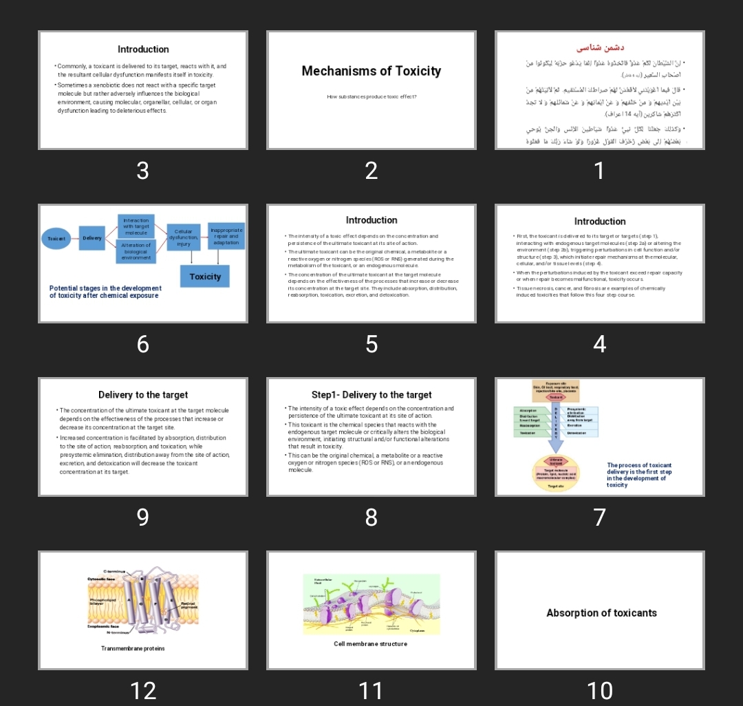 پاورپوینت Mechanisms of Toxicity