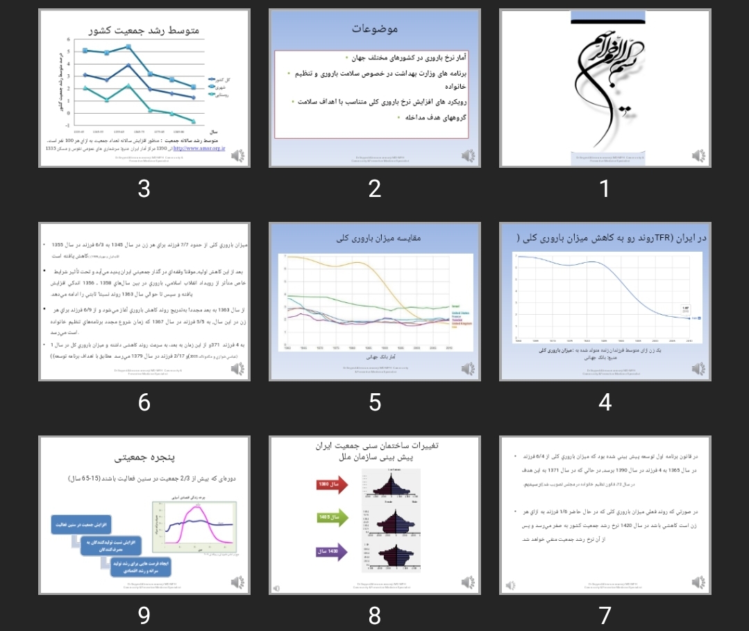 پاورپوینت Iran population policy