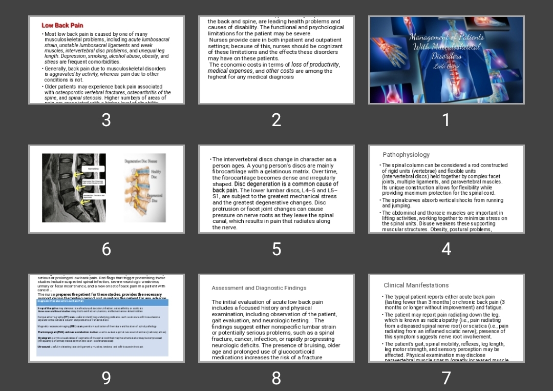 پاورپوینت Management of Patients With Musculoskeletal Disorders