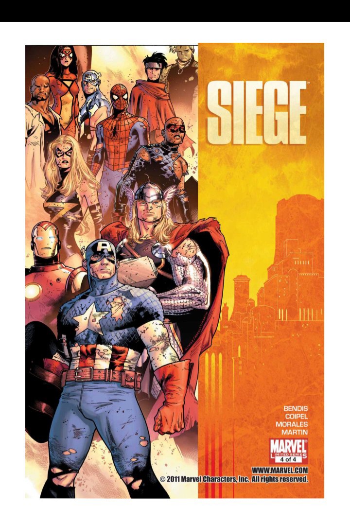 کمیک بوک Siege 2010 / Avengers  / اورجینال ۴ قسمت