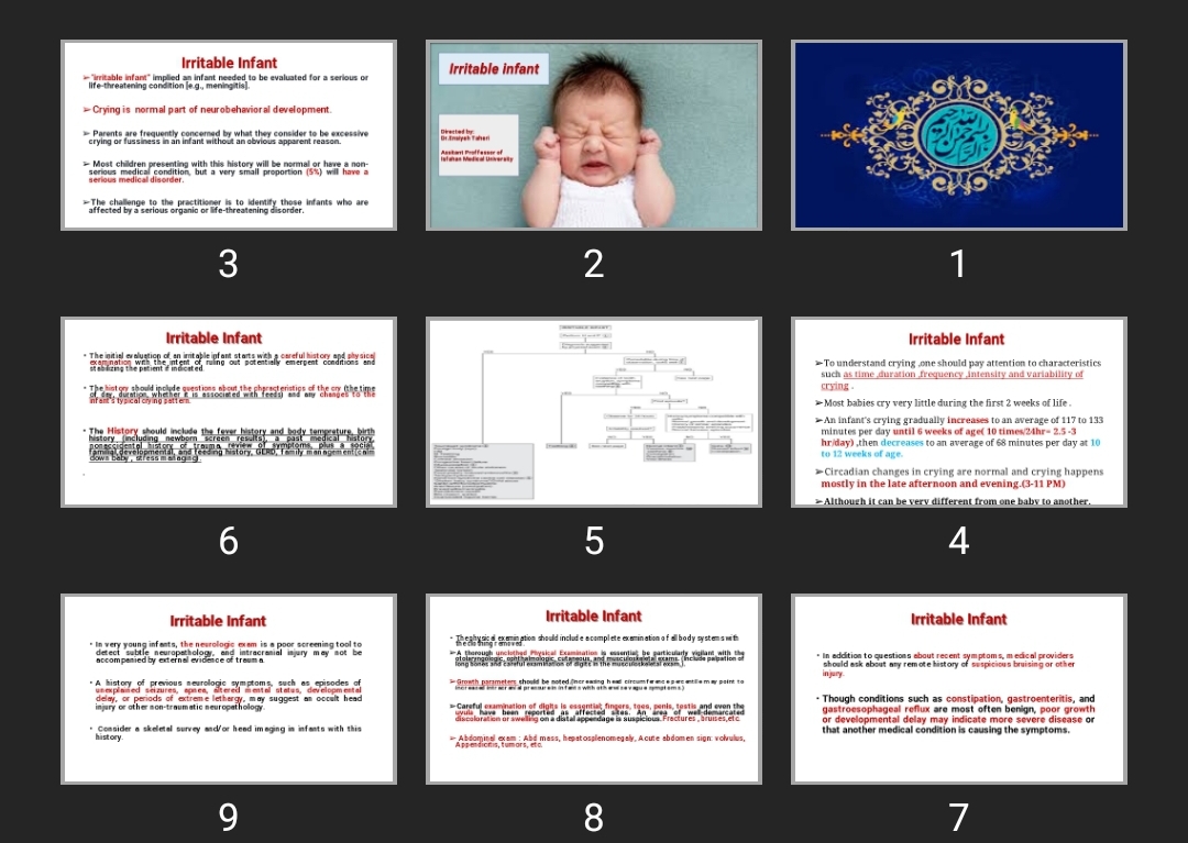 پاورپوینت Irritable infant