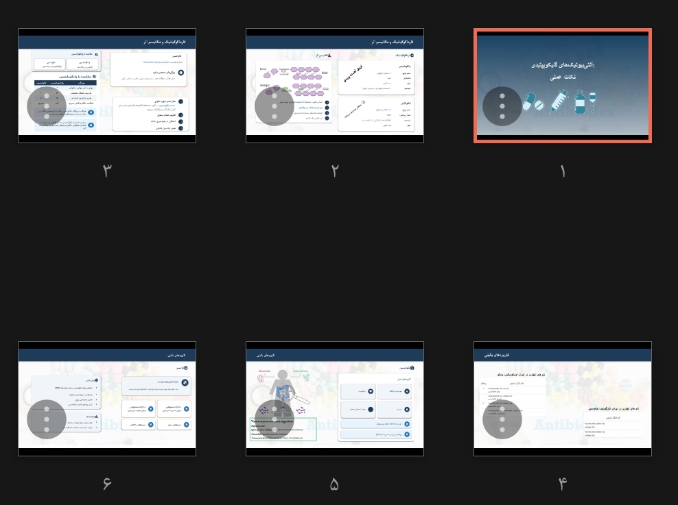جزوه آنتی بیوتیک های گلیکوپپتیدی نکات عملی