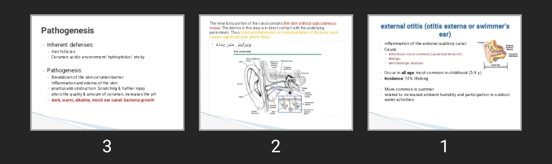 پاورپوینت external otitis