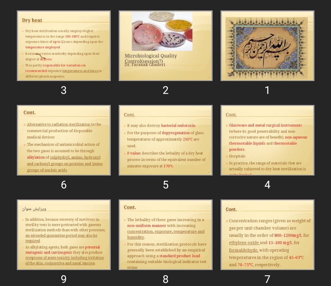 پاورپوینت Microbiological Quality Control (session7)
