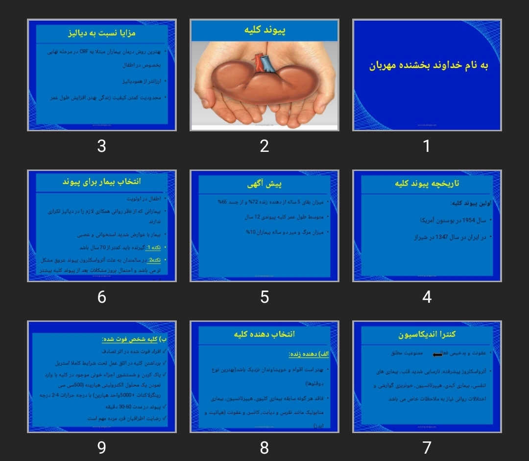 پاورپوینت پیوند کلیه