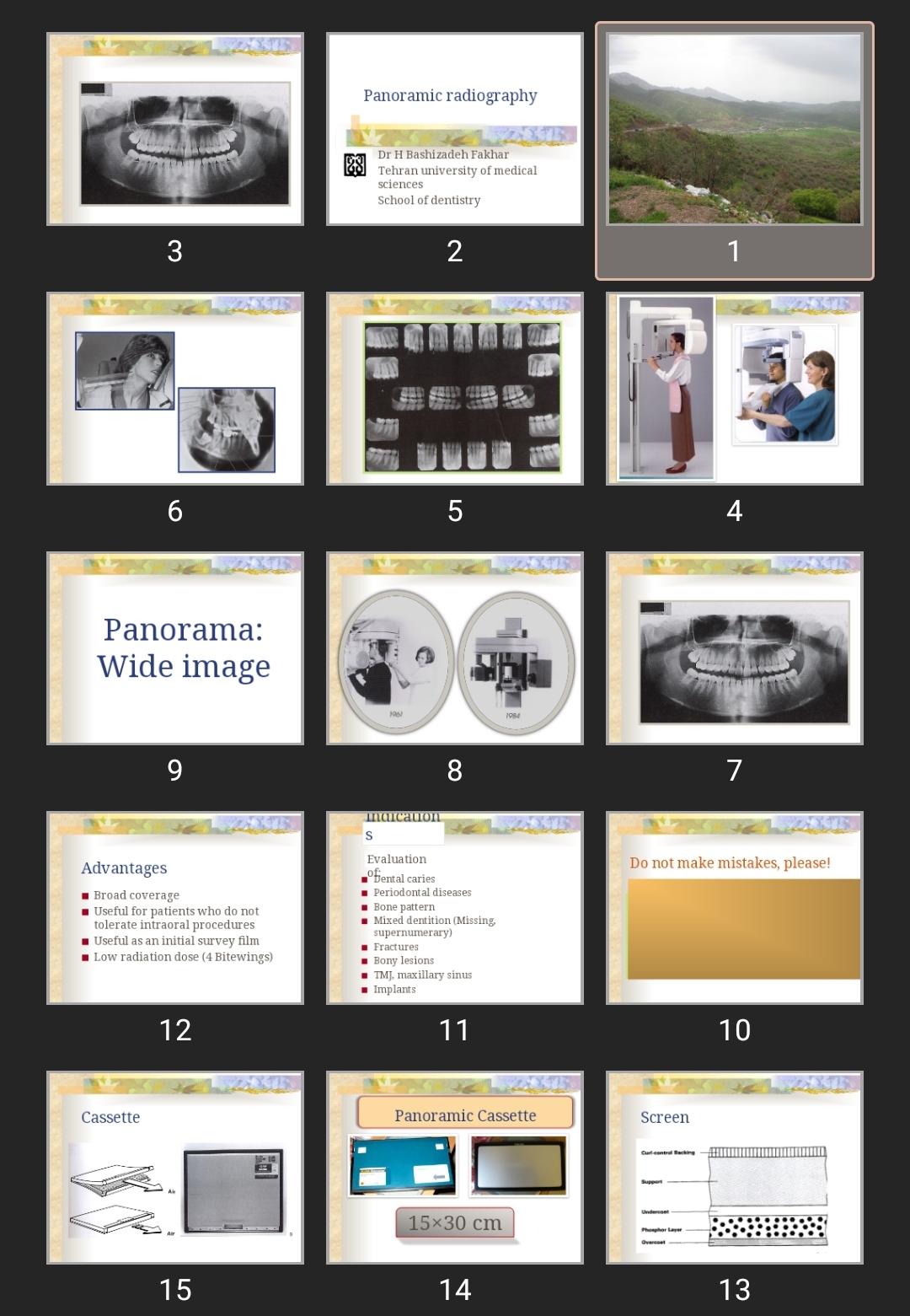 پاورپوینت Panoramic radiography