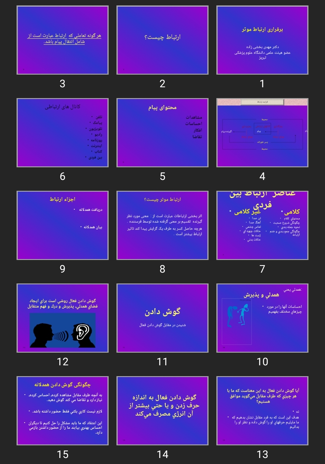 پاورپوینت برقراری ارتباط موثر