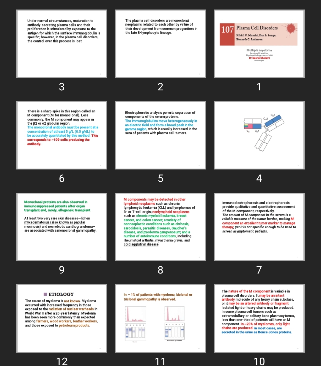 پاورپوینت myeloma pathophysiology