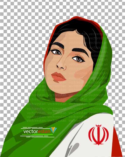 png دخترایرانی و پرچم ایران
