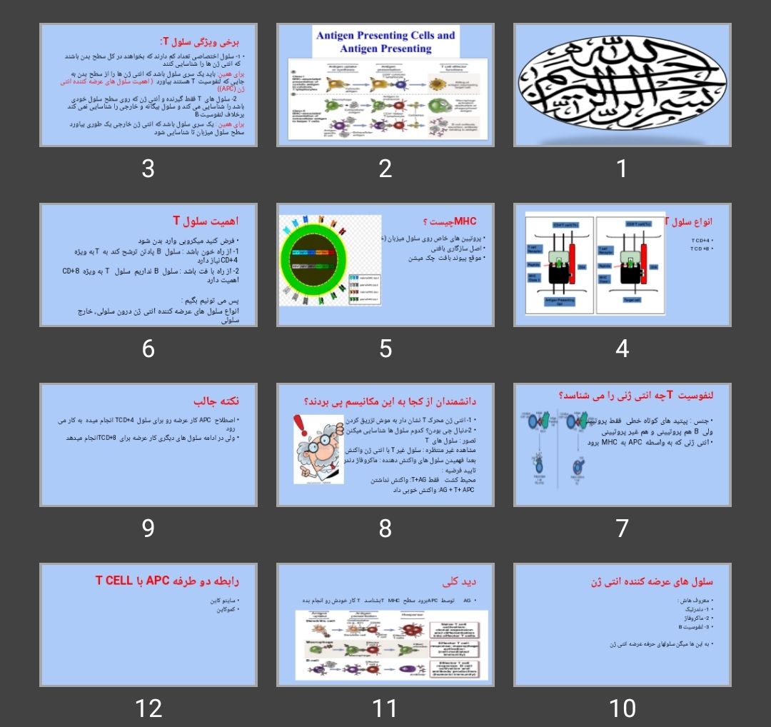 پاورپوینت عرضه آنتی ژن