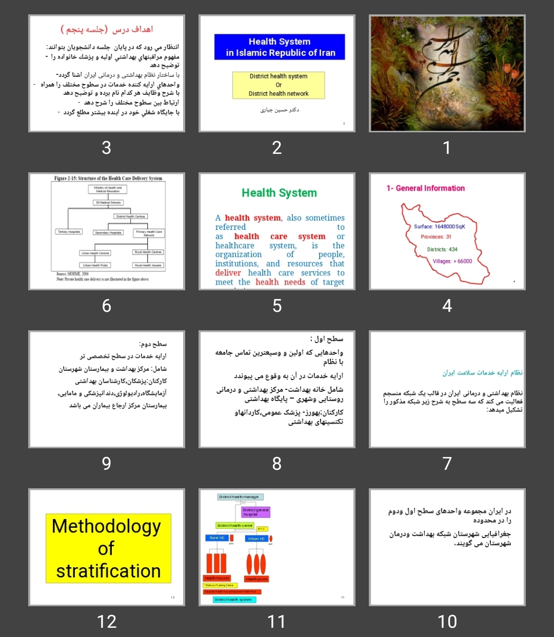 پاورپوینت Health System in Islamic Republic of Iran