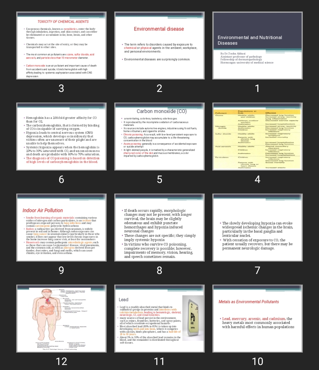 پاورپوینت Environmental and Nutritional Diseases
