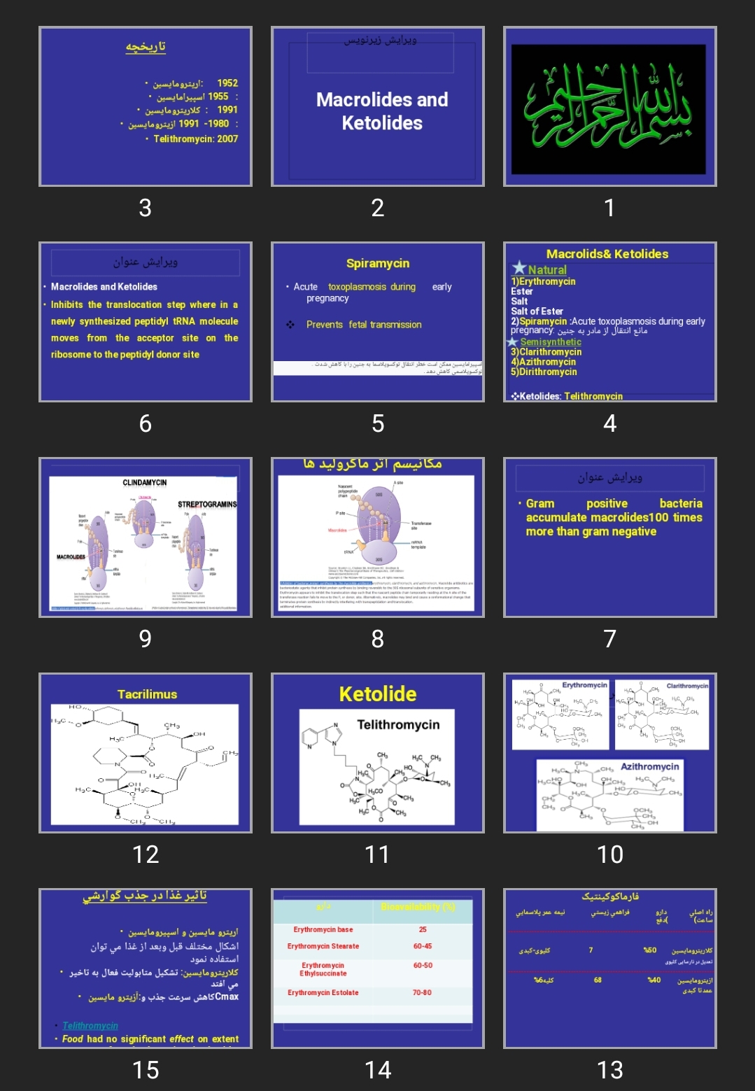 پاورپوینت Macrolides and Ketolides