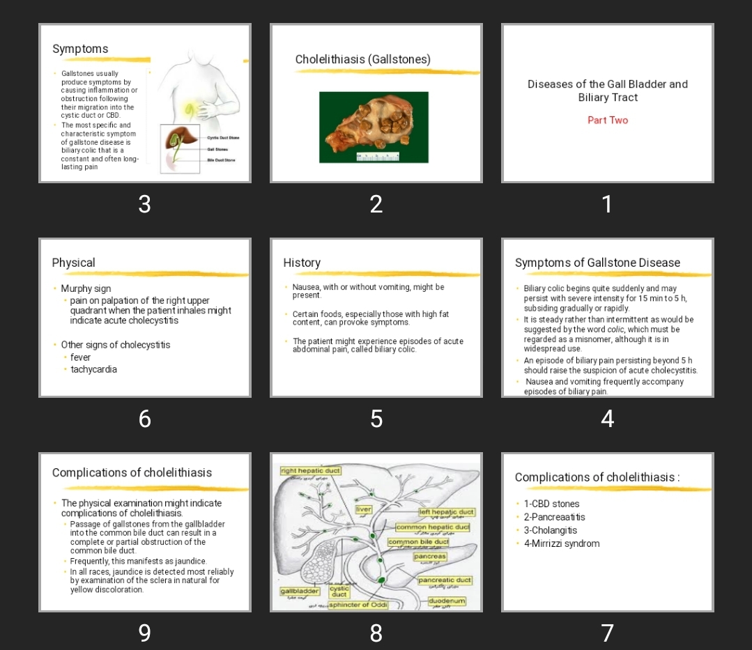 پاورپوینت Diseases of the Gall Bladder and Biliary Tract