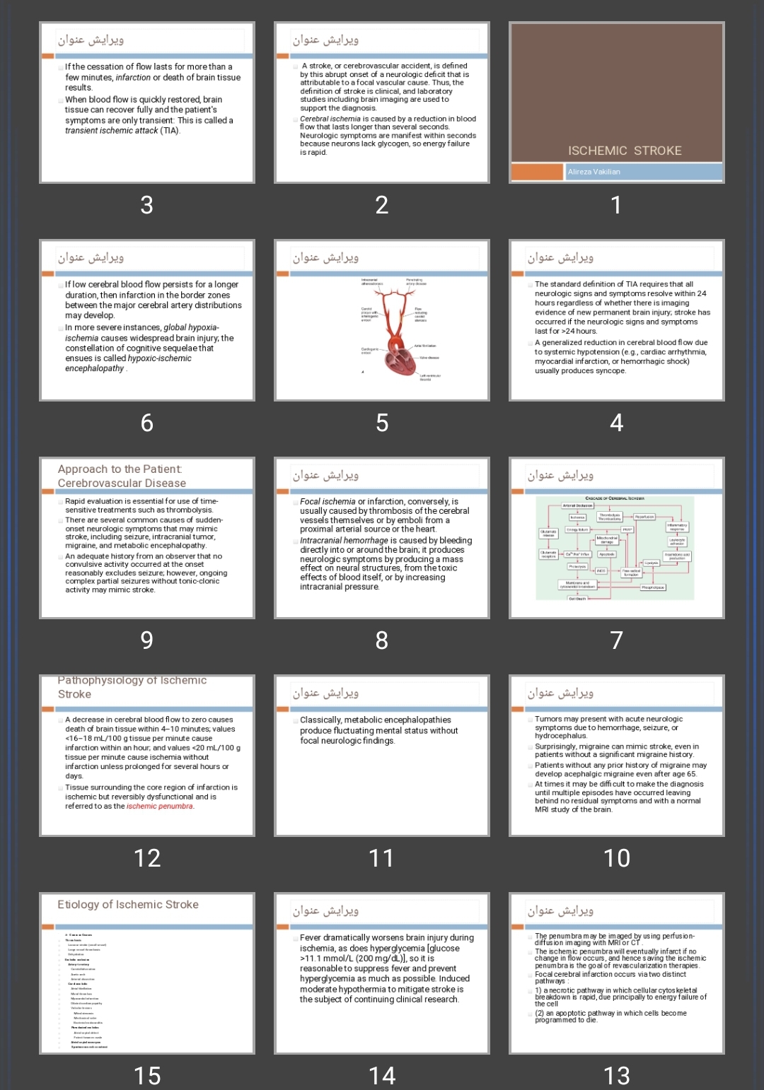 پاورپوینت ISCHEMIC STROKE