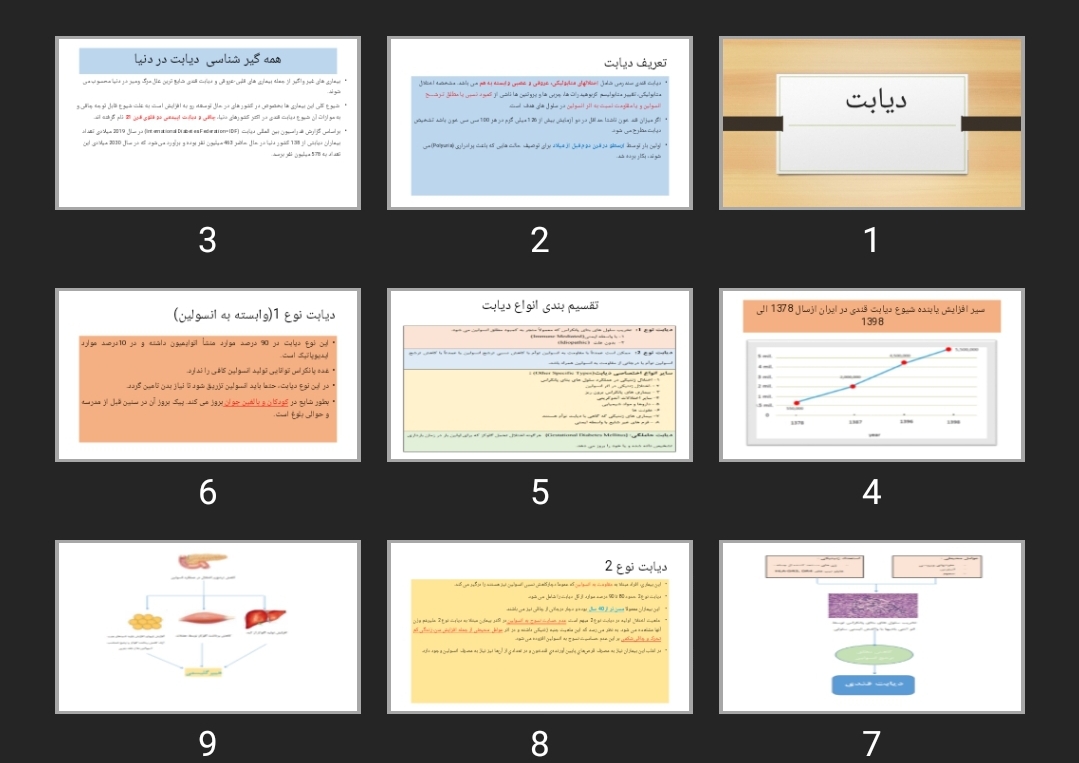 پاورپوینت دیابت