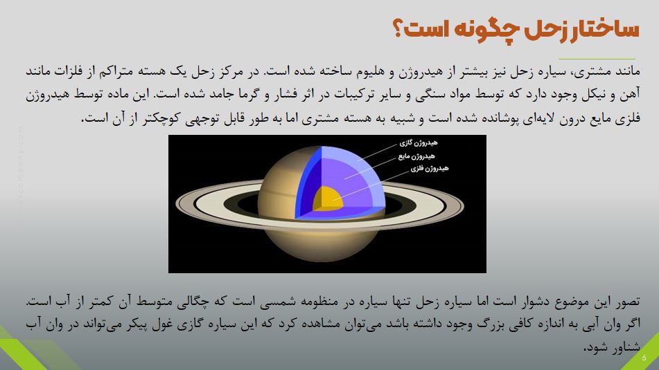 دانلود پاورپوینت سیاره زحل 10 اسلاید