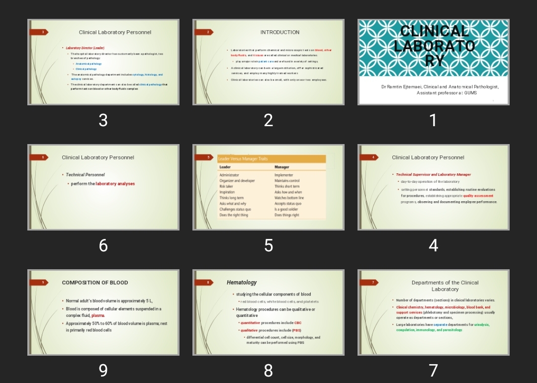 پاورپوینت Clinical Laboratory