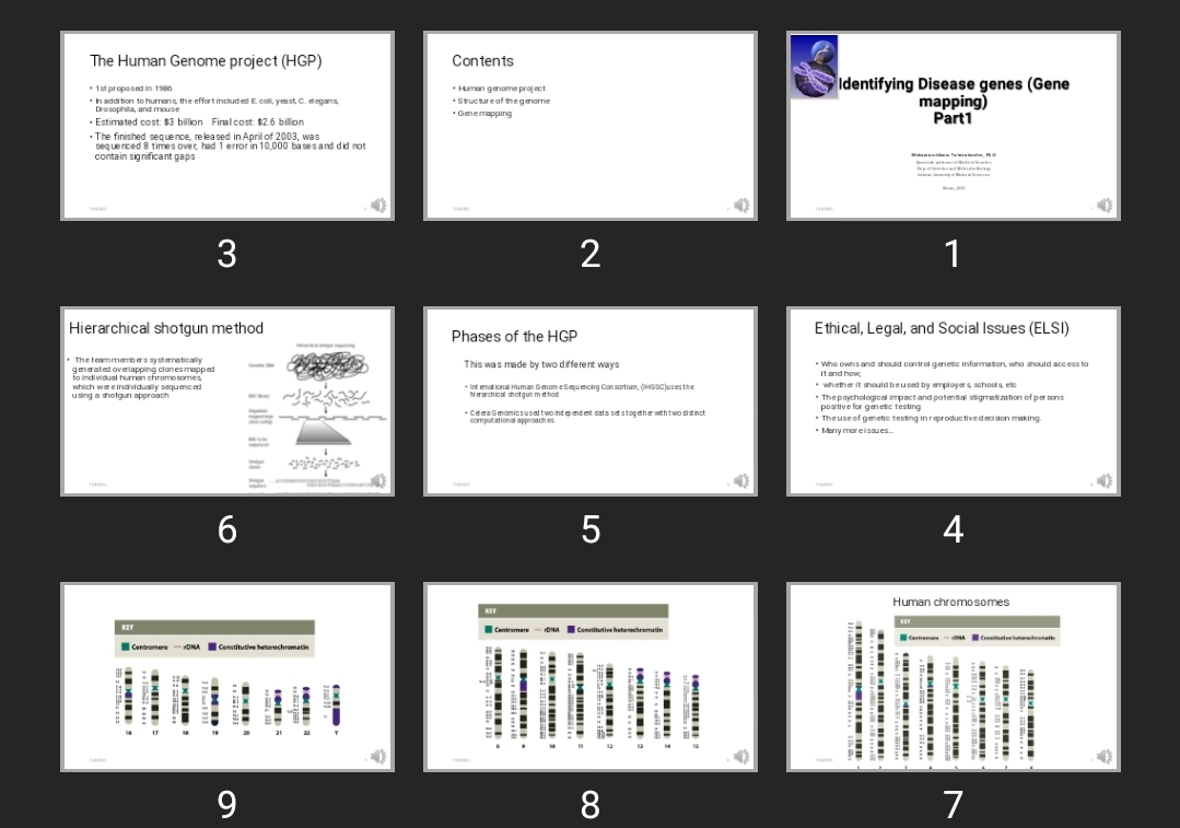 پاورپوینت Identifying Disease genes (Gene mapping) Part1