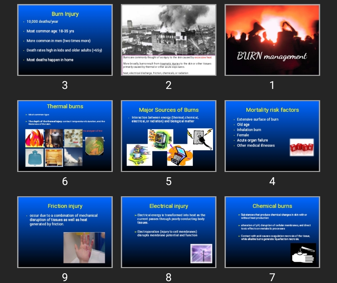 پاورپوینت BURN management