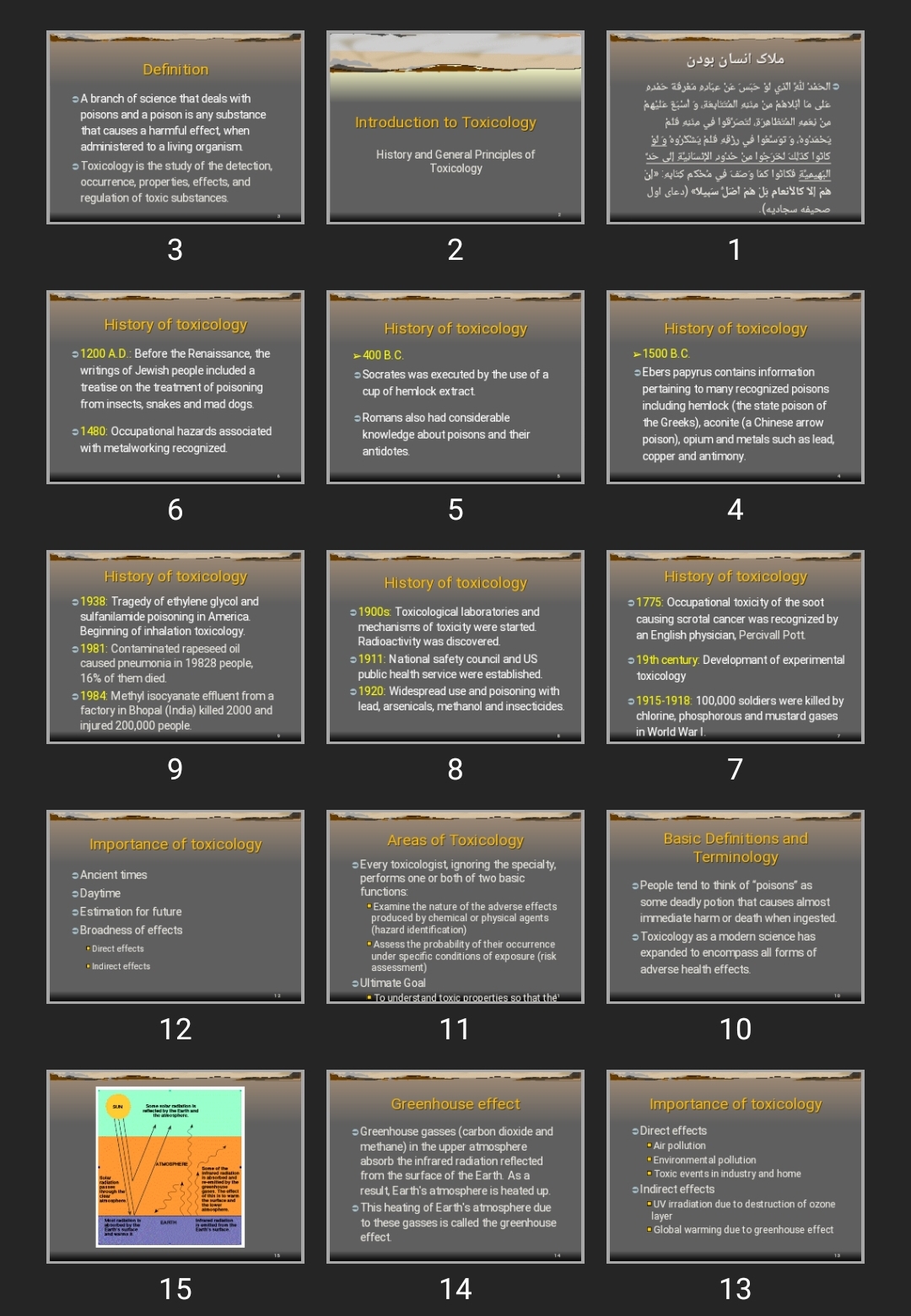 پاورپوینت Introduction to Toxicology