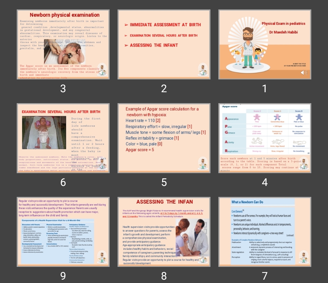 پاورپوینت Physical Exam in pediatrics