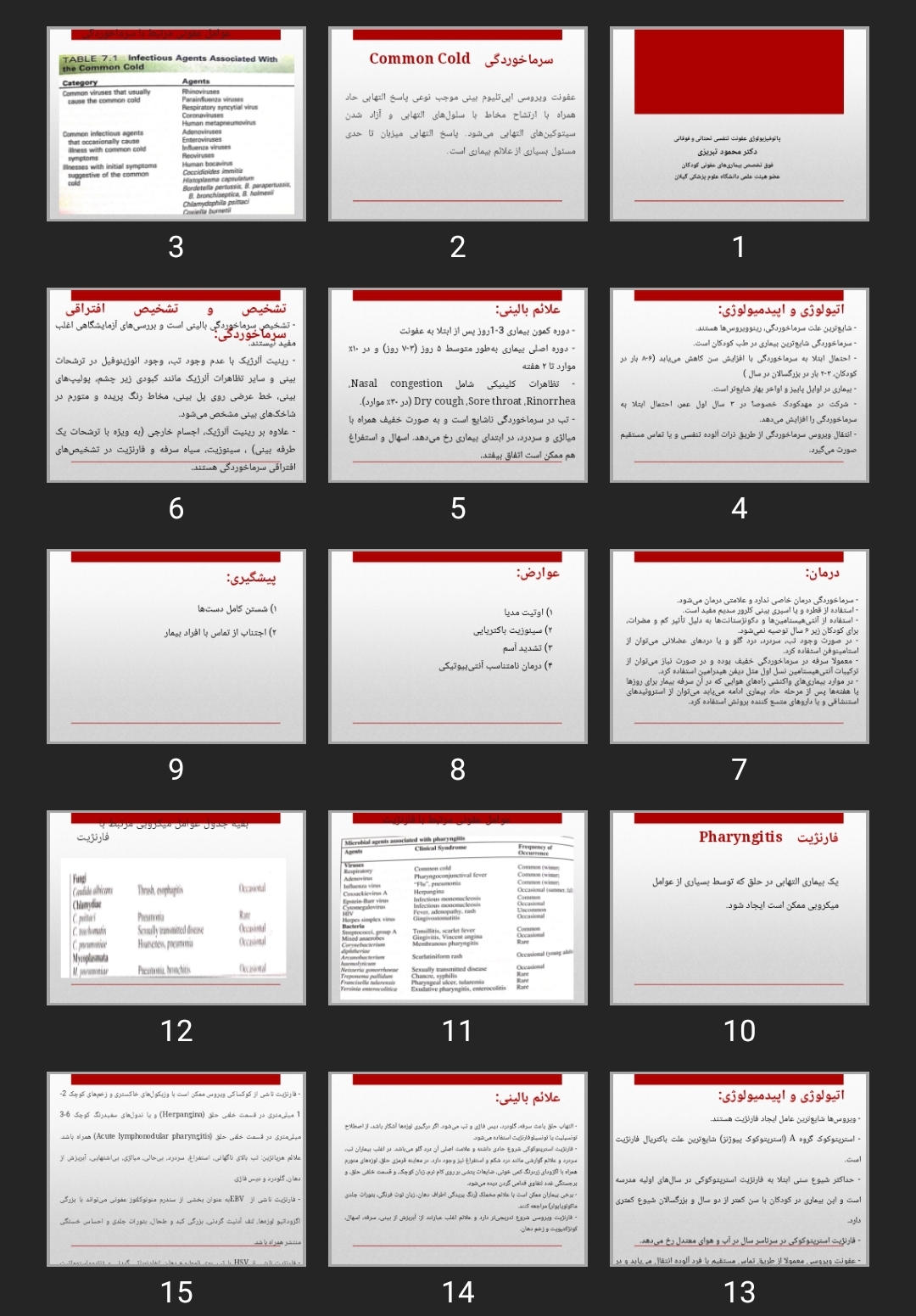 پاورپوینت پاتوفیزیولوژی عفونت تنفسی تحتانی و فوقانی