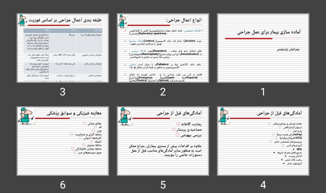 پاورپوینت آماده سازی بیمار برای عمل جراحی