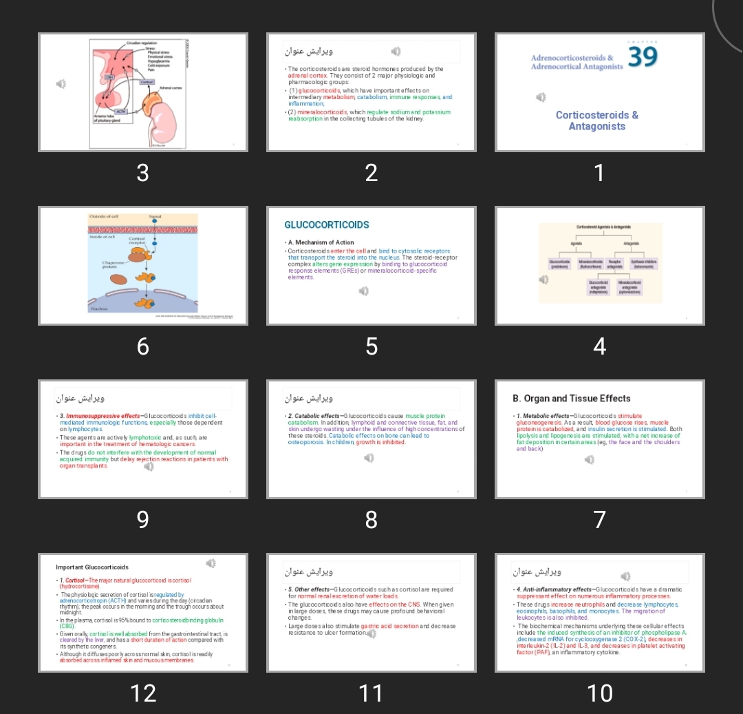 پاورپوینت Corticosteroids & Antagonists