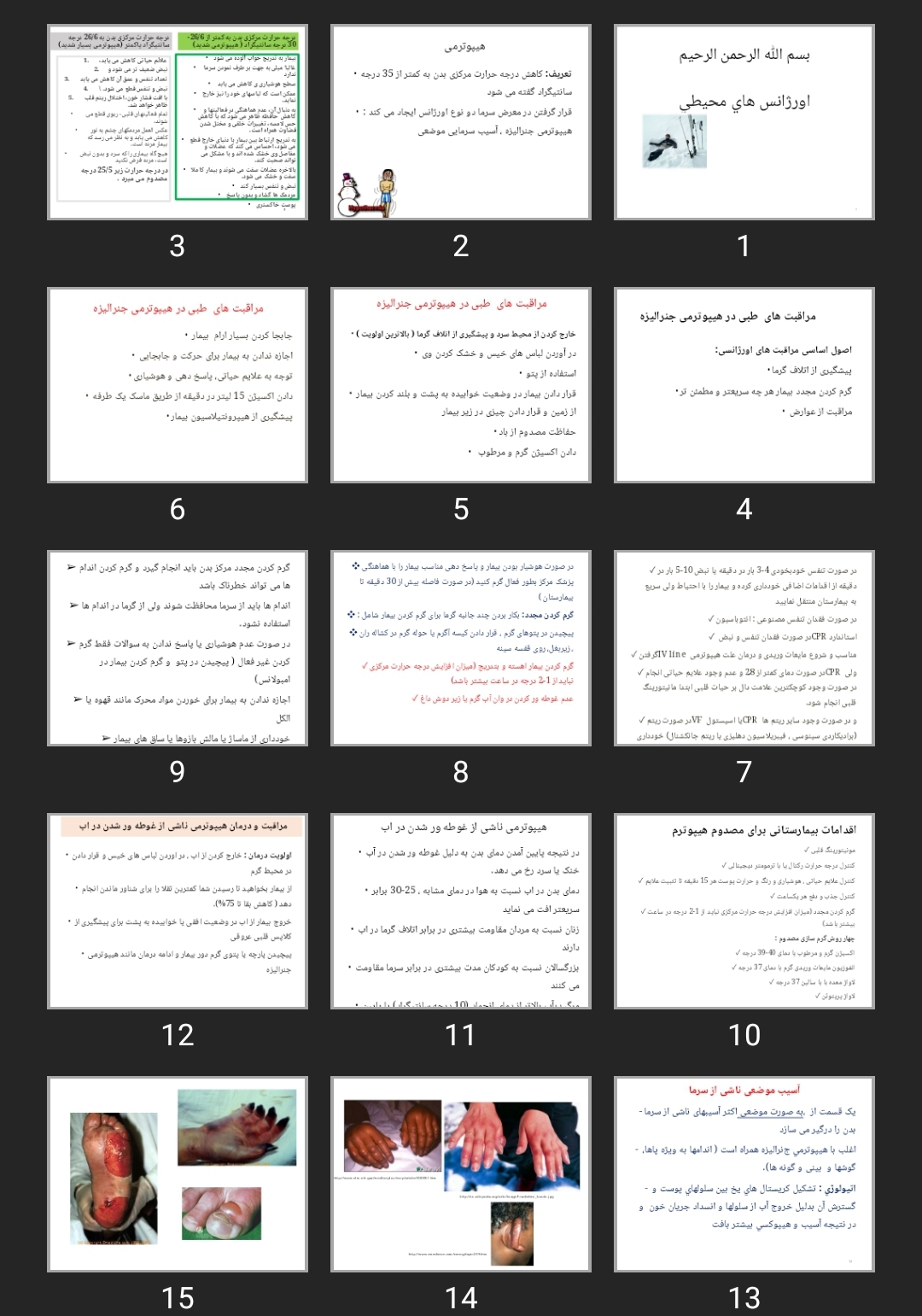پاورپوینت اورژانس های محيطی