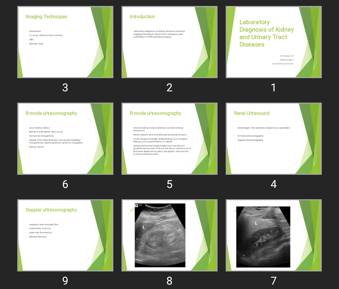 پاورپوینت Laboratory Diagnosis of Kidney and Urinary Tract Diseases