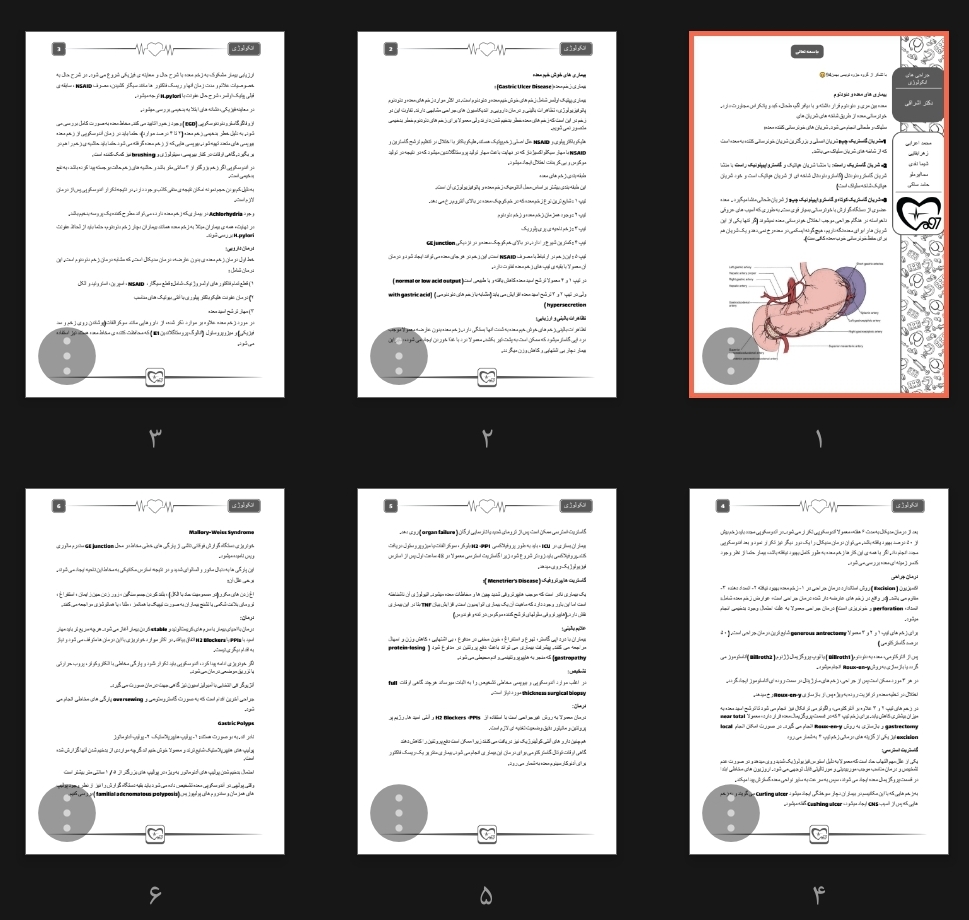 جزوه بیماری‌های معده و دئودنوم