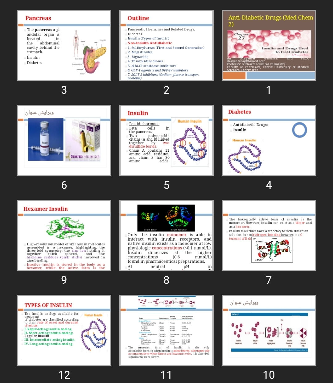 پاورپوینت Anti-Diabetic Drugs