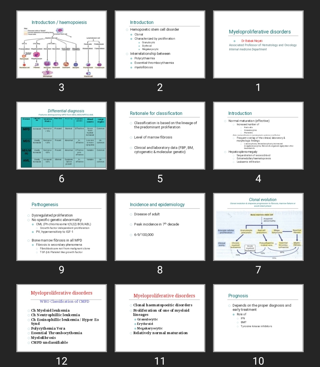 پاورپوینت Myeloproliferative disorders