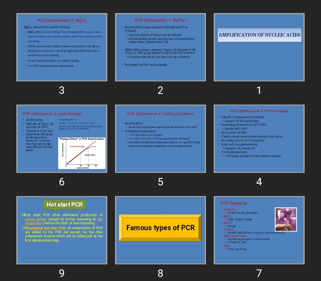 پاورپوینت AMPLIFICATION OF NUCLEIC ACIDS