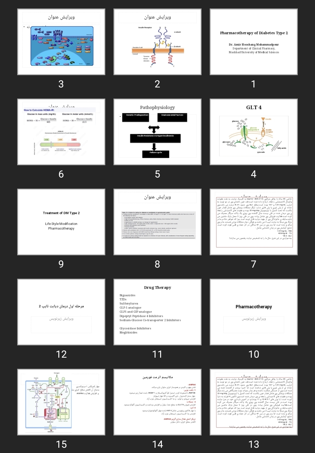 پاورپوینت Pharmacotherapy of Diabetes Type 2