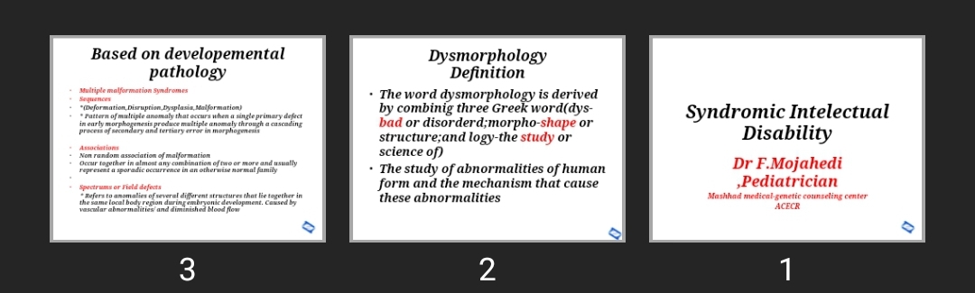 پاورپوینت Syndromic Intelectual Disability