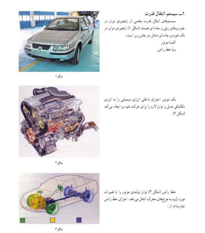 سیستم انتقال قدرت خودروهای سواری / تعمیرات خودرو / جامع و کامل