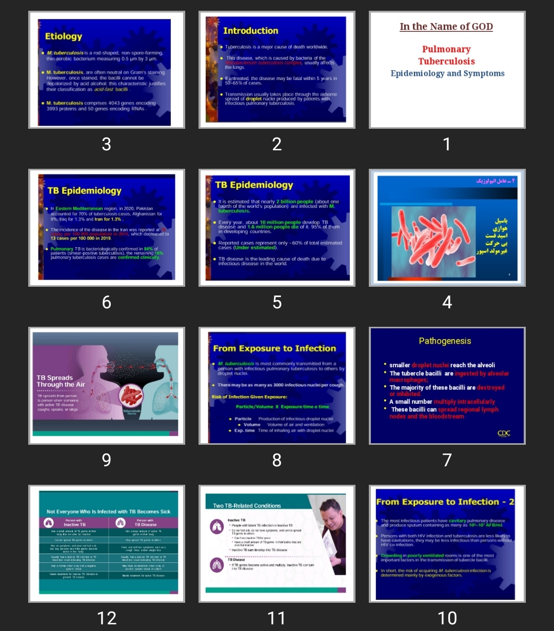 پاورپوینت Pulmonary Tuberculosis