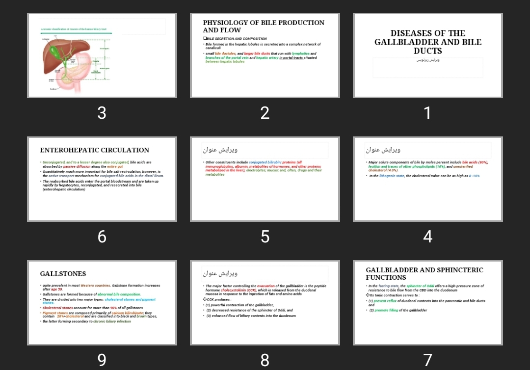 پاورپوینت DISEASES OF THE GALLBLADDER AND BILE DUCTS