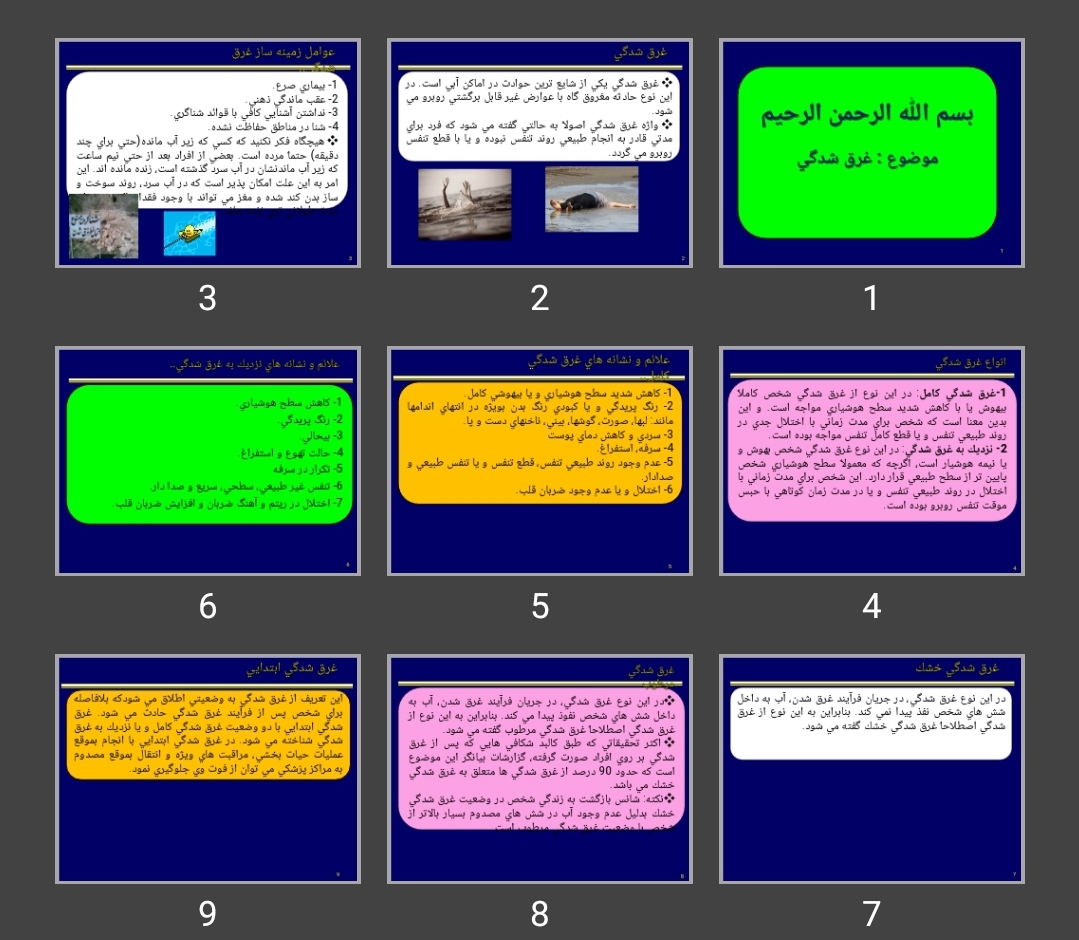 پاورپوینت غرق شدگی